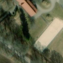 Sand Volleyball Court — aerial view