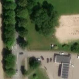 Sand Volleyball Court — aerial view