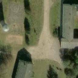 Sand Volleyball Court — aerial view