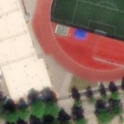 Sand Volleyball Court — aerial view