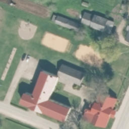 Sand Volleyball Court — aerial view