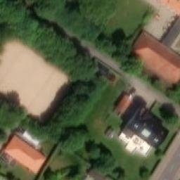 Sand Volleyball Court — aerial view