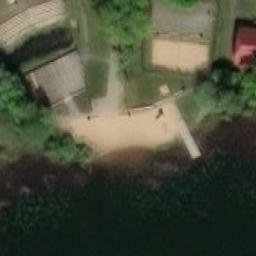 Sand Volleyball Court — aerial view