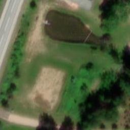 Sand Volleyball Court — aerial view