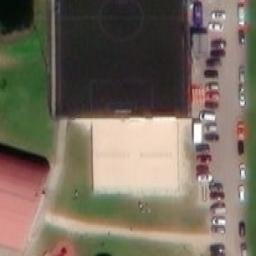Sand Volleyball Court — aerial view
