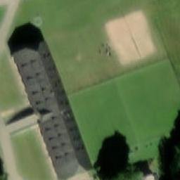 Sand Volleyball Court — aerial view