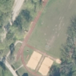 Sand Volleyball Court — aerial view