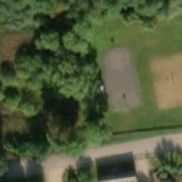 Sand Volleyball Court — aerial view