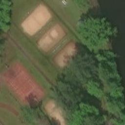 Sand Volleyball Court — aerial view
