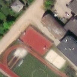 Sand Volleyball Court — aerial view