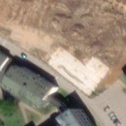 Sand Volleyball Court — aerial view