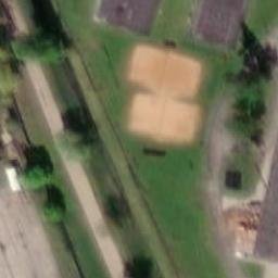 Sand Volleyball Court — aerial view