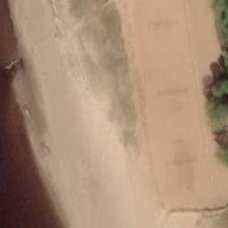 Sand Volleyball Court — aerial view