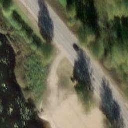 Sand Volleyball Court — aerial view