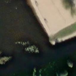 Sand Volleyball Court — aerial view