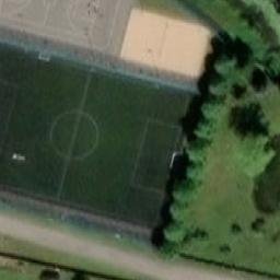 Sand Volleyball Court — aerial view