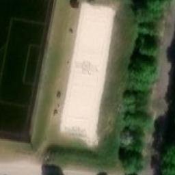 Sand Volleyball Court — aerial view