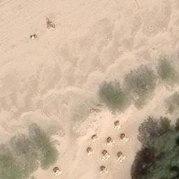 Sand Volleyball Court — aerial view