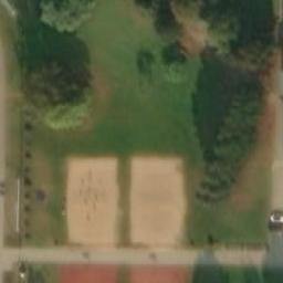 Sand Volleyball Court — aerial view