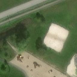 Sand Volleyball Court — aerial view