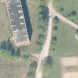 Sand Volleyball Court — aerial view