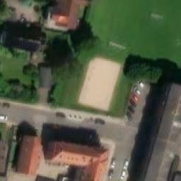 Sand Volleyball Court — aerial view
