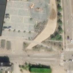 Sand Volleyball Court — aerial view