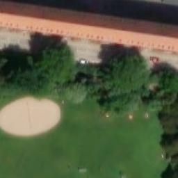 Sand Volleyball Court — aerial view