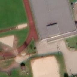 Sand Volleyball Court — aerial view