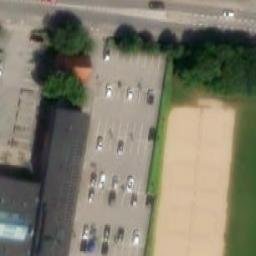 Sand Volleyball Court — aerial view