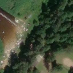 Sand Volleyball Court — aerial view