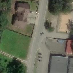 Sand Volleyball Court — aerial view