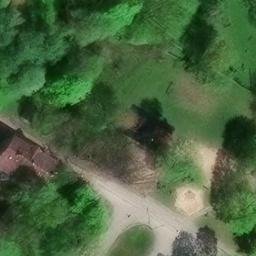 Sand Volleyball Court — aerial view