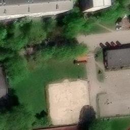 Sand Volleyball Court — aerial view