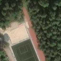 Sand Volleyball Court — aerial view