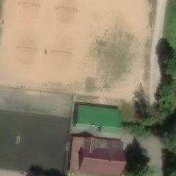 Sand Volleyball Court — aerial view