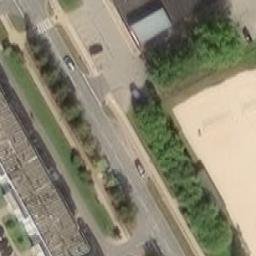 Sand Volleyball Court — aerial view