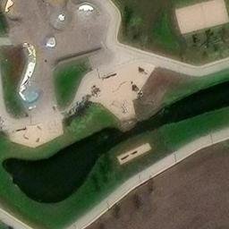 Sand Volleyball Court — aerial view