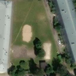 Sand Volleyball Court — aerial view