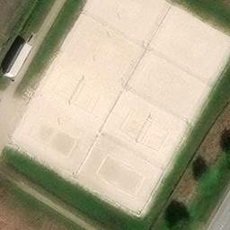 Sand Volleyball Court — aerial view