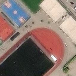 Sand Volleyball Court — aerial view