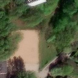 Sand Volleyball Court — aerial view