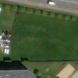 Sand Volleyball Court — aerial view