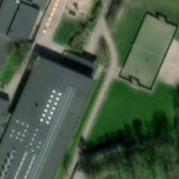 Sand Volleyball Court — aerial view