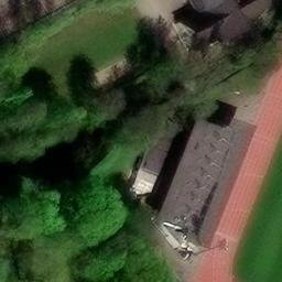 Sand Volleyball Court — aerial view