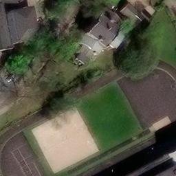 Sand Volleyball Court — aerial view