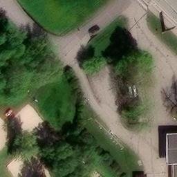 Sand Volleyball Court — aerial view