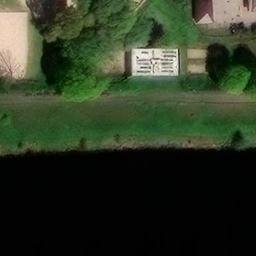 Sand Volleyball Court — aerial view