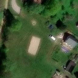 Sand Volleyball Court — aerial view