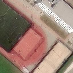 Sand Volleyball Court — aerial view